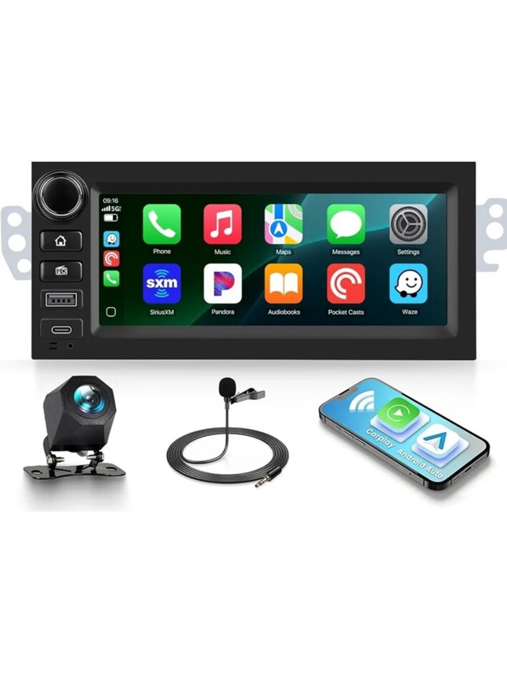 6.86” Car Stereo for Chevy Silverado GMC Sierra Tahoe Yukon CarPlay Android Auto